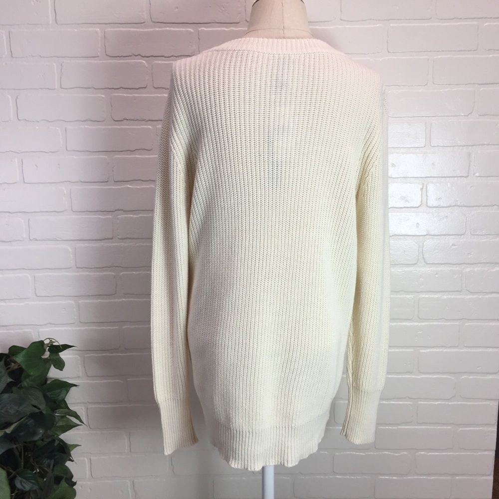 Only Mine Beige/Creme High Low Sweater - Picture 4 of 6
